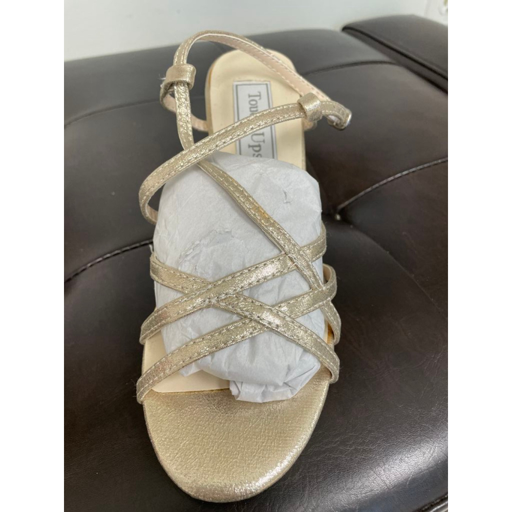 Women's Touch Ups champagne Heels Sandals Size 5M